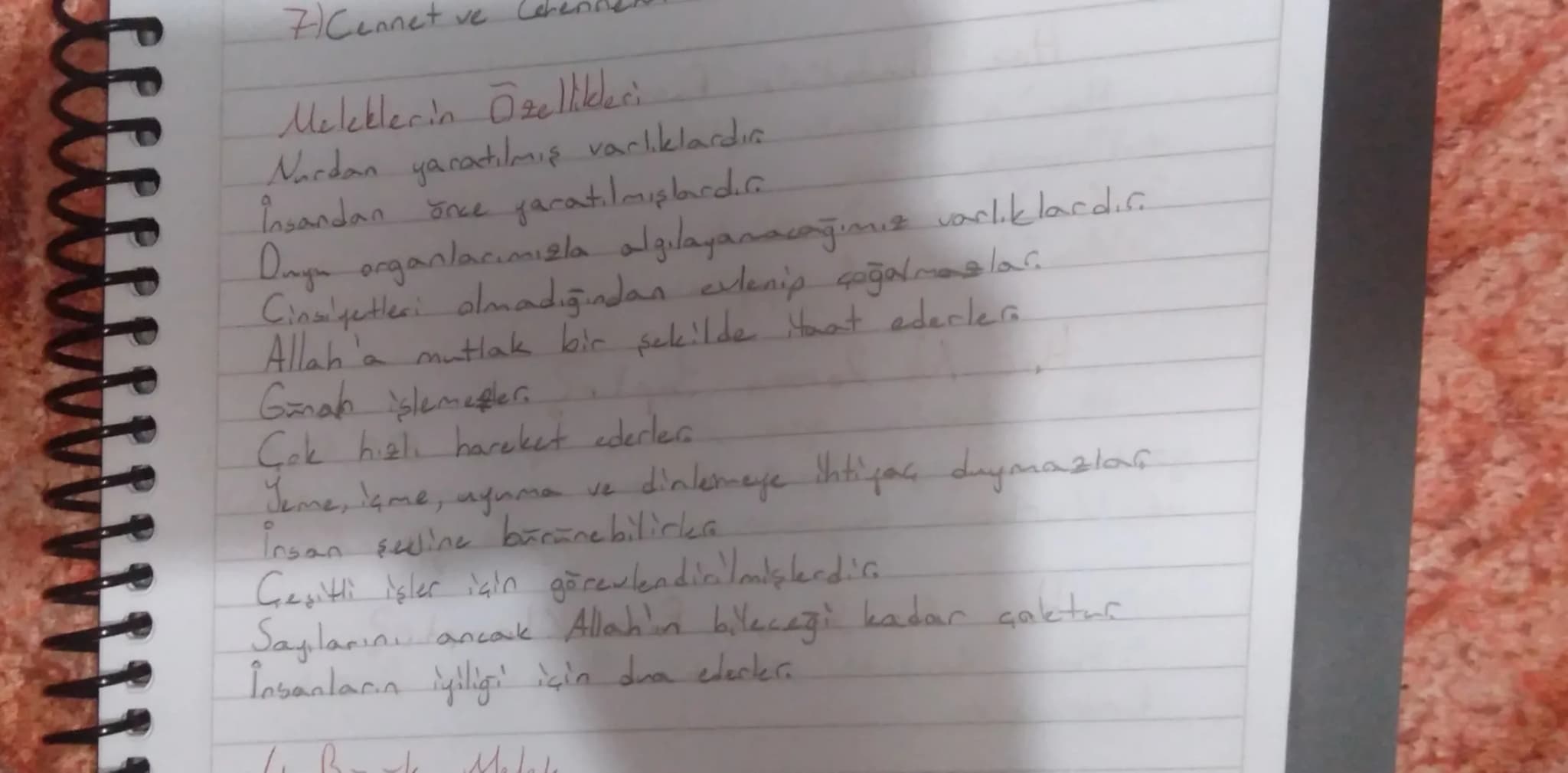 # Ahiret Hayatın Aşamaları
1-) Ölüm
2-) Berzah S
3-) Kıyamet S
4-) Haşir
5-) Mahşer
6-) Hesap ve (Mizan) S
Meviler
Sınavda
çıkan
7) Cennet v