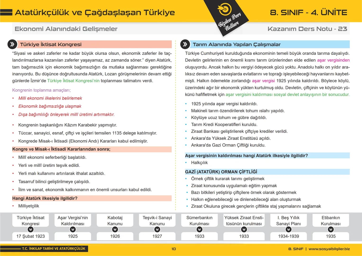 8.SINIF
1, 2, 3, 4, 5 ve
6.ÜNİTE
DERS NOTLARI
sosyalbilgiler.biz
Şeyhmus Yüce 8.SINIF
I.ÜNİTE
DERS NOTLARI
sosyalbilgiler.biz
Şeyhmus Yüce #