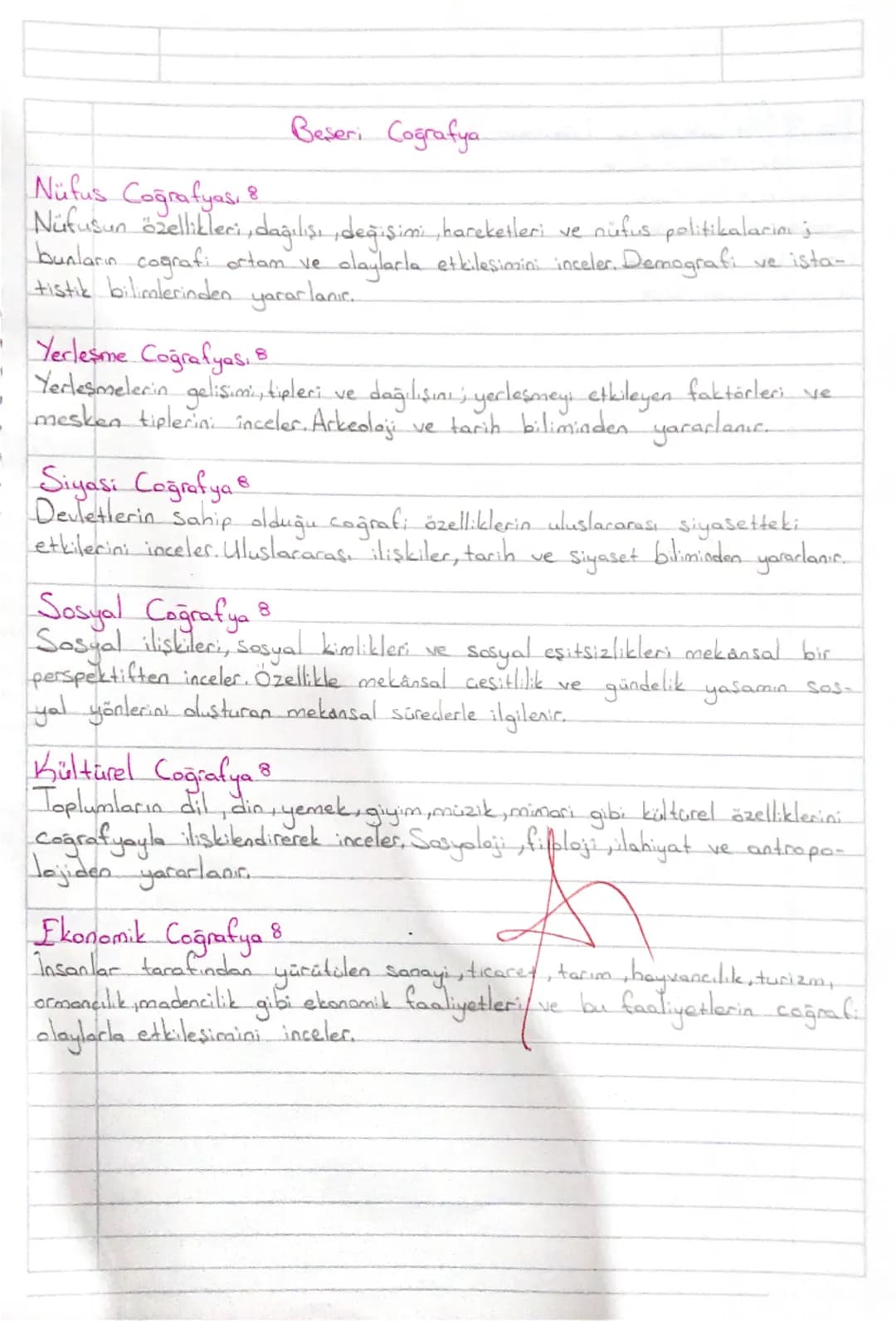 # Coğrafya Bilimi
## Tanımı
Doğa adaylarıyla insan faaliyetleri arasında geçen konuları inceleyen,
doğal ve beşeri ertamı araştıran bilim d