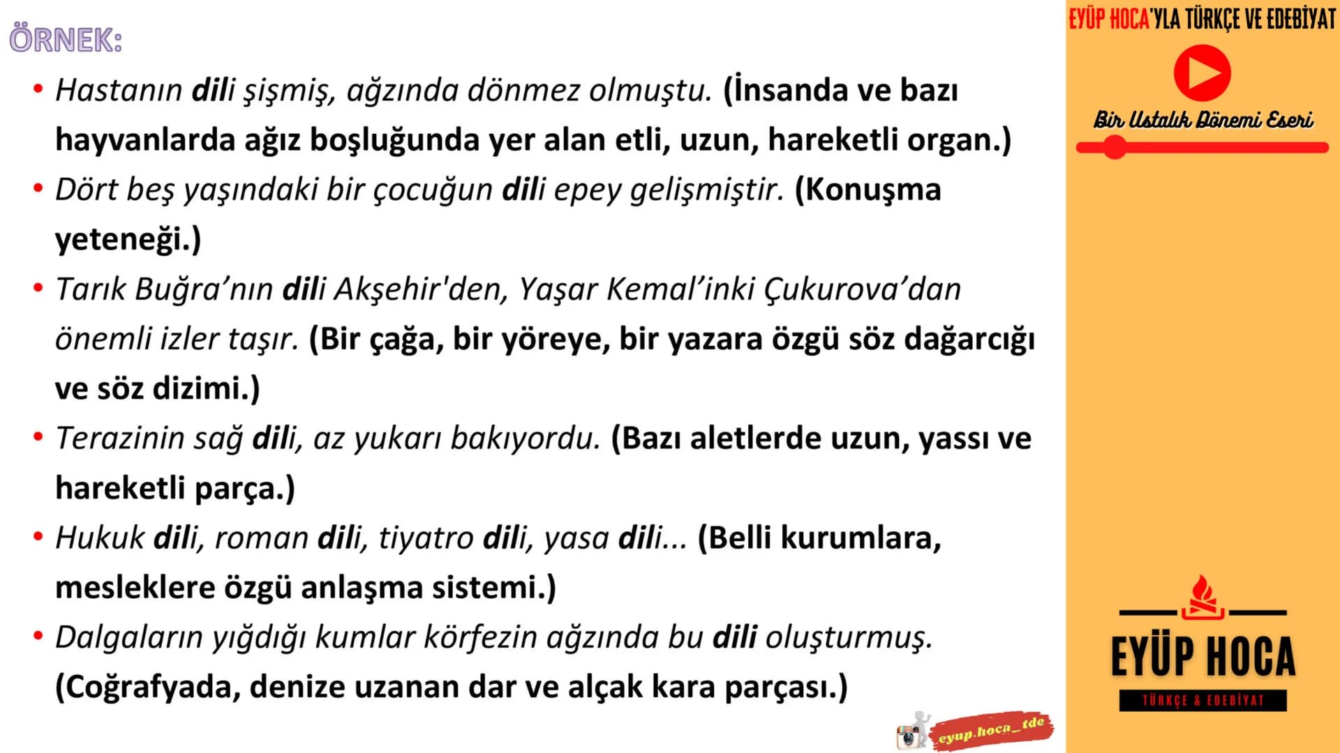 # 5. SINIF
## KONU ANLATIMI
### SÖZCÜKTE ANLAM
- EYÜP HOCA'YLA TÜRKÇE VE EDEBİYAT
- EYUP.HOCA_TDE
EYÜP HOCA'YLA TÜRKÇE VE EDEBİYAT
Bir Ust