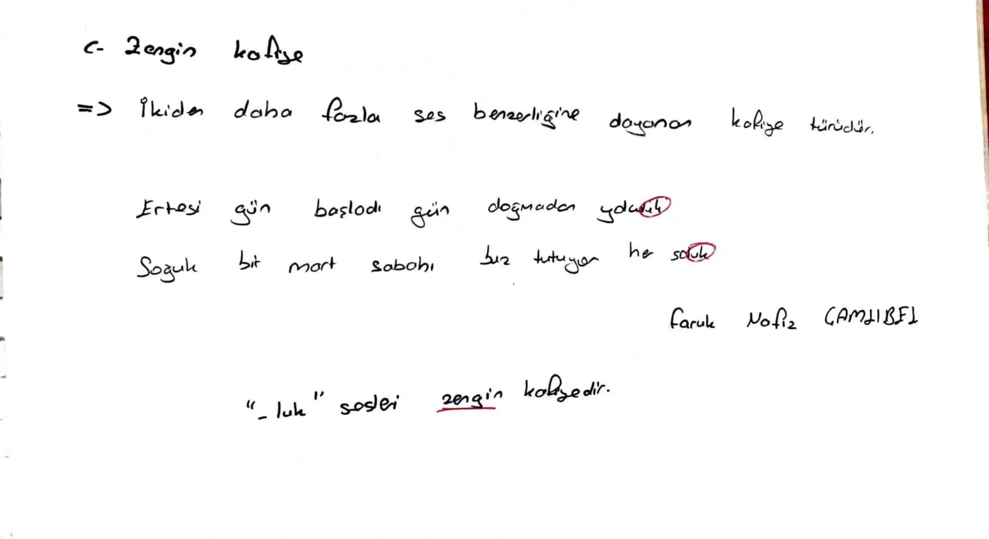 # Şiirde Ahenk Unsurları
- Ahenk, şiiri oluşturan seslerin kulağa hoş gelecek bir bütün oluşturmasıdır.
## Başlıca ahenk unsurları şunlardır