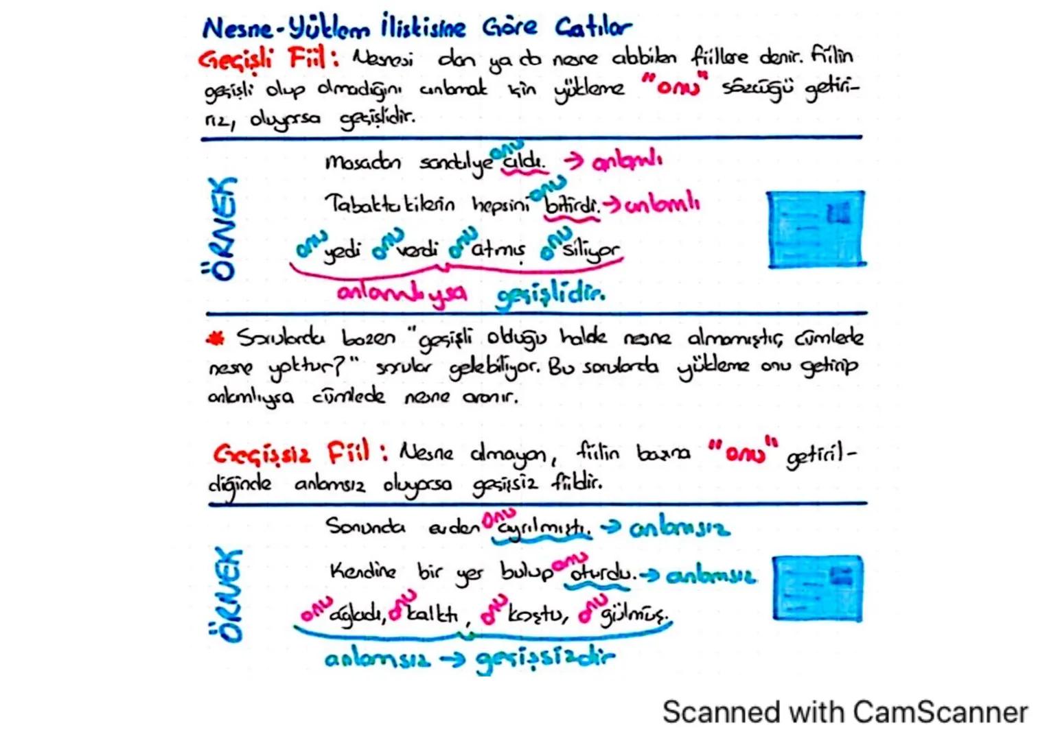 FIILDE ÇATI
• Gatı sadece yüklemi fiil don cümlelerde aroma.
• Bu konuda sorular sene-yüklem ilişkisi bakımından ya do neme-
yüklem ilişkis
