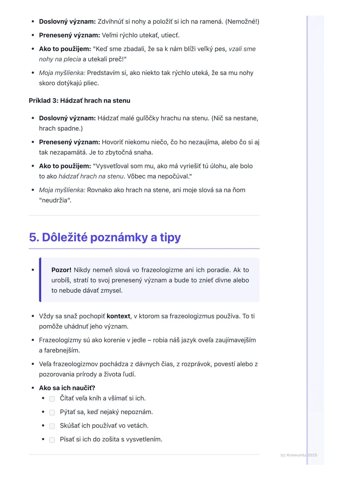 # Frazeologizmy
1. Prehľad a úvod
Ahojte! Dnes si píšem poznámky o frazeologizmoch. Je to super zaujímavá
časť slovenčiny, ktorá nám pomáh