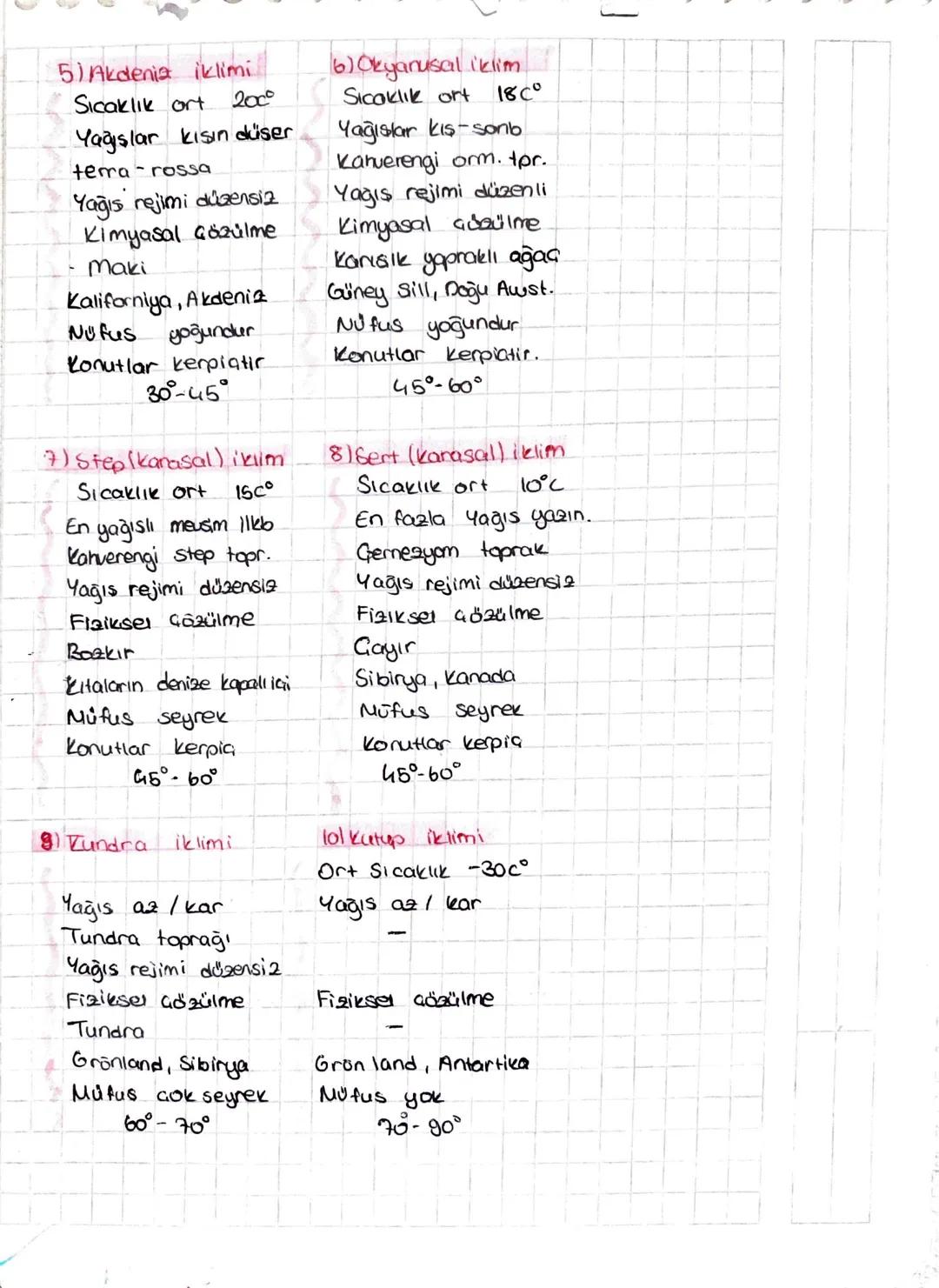 # YERYÜZÜNDEKİ İKLİM TÜRLEBI
Yeryüzünde farklı iklim türleri görülmesinin nedenleri
- Rüzgarlar
- Yer sekilleri
- Hava kütteleri
- Okyanus