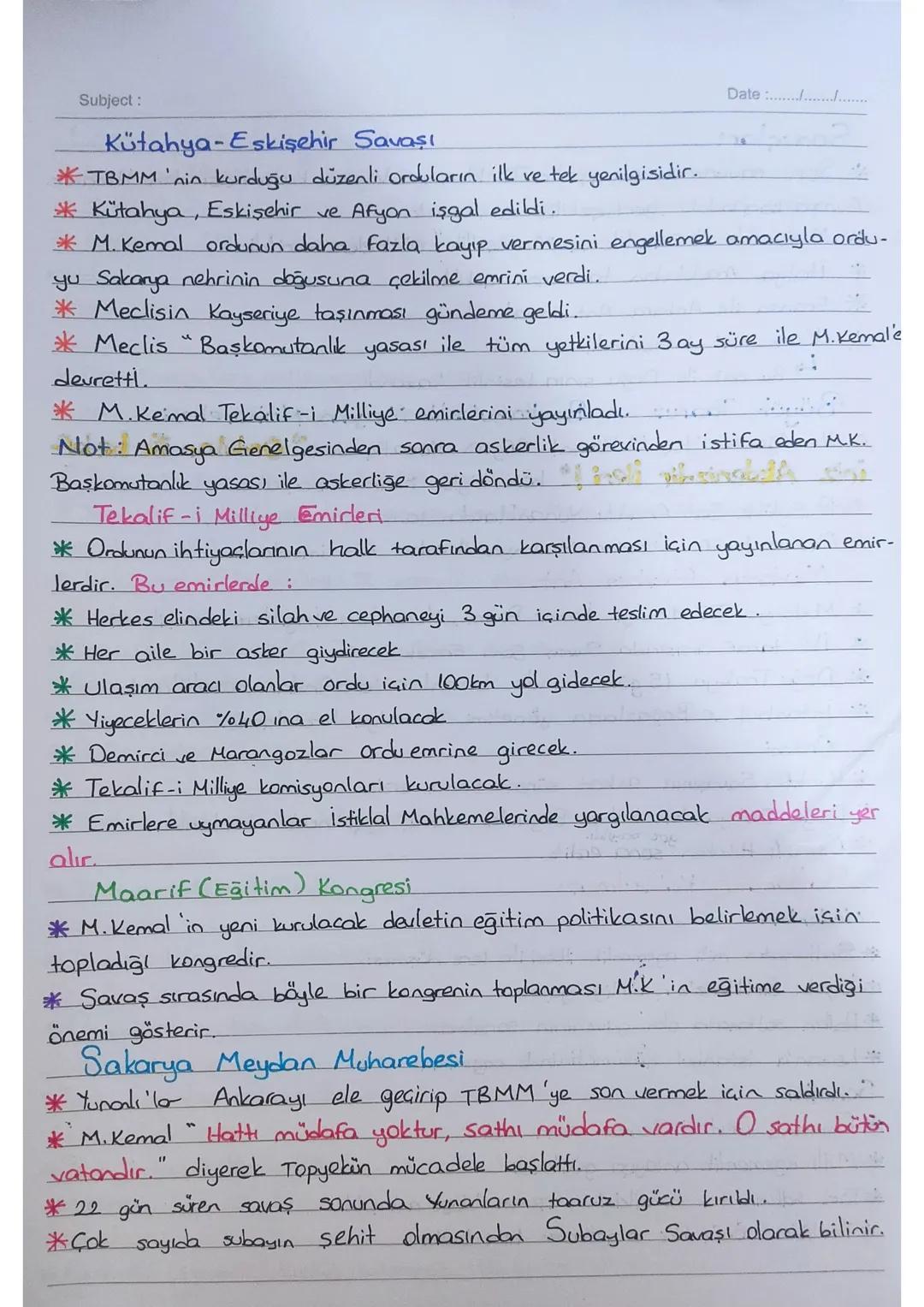 Doğu Cephesi
KURTULUŞ SAVAŞI
TBMM x Ermenistan
*TBMM cephede Ermenilere karşı Osmanlıdan kalan düzenli ordularla müca-
dele etti. Cs. Kolord