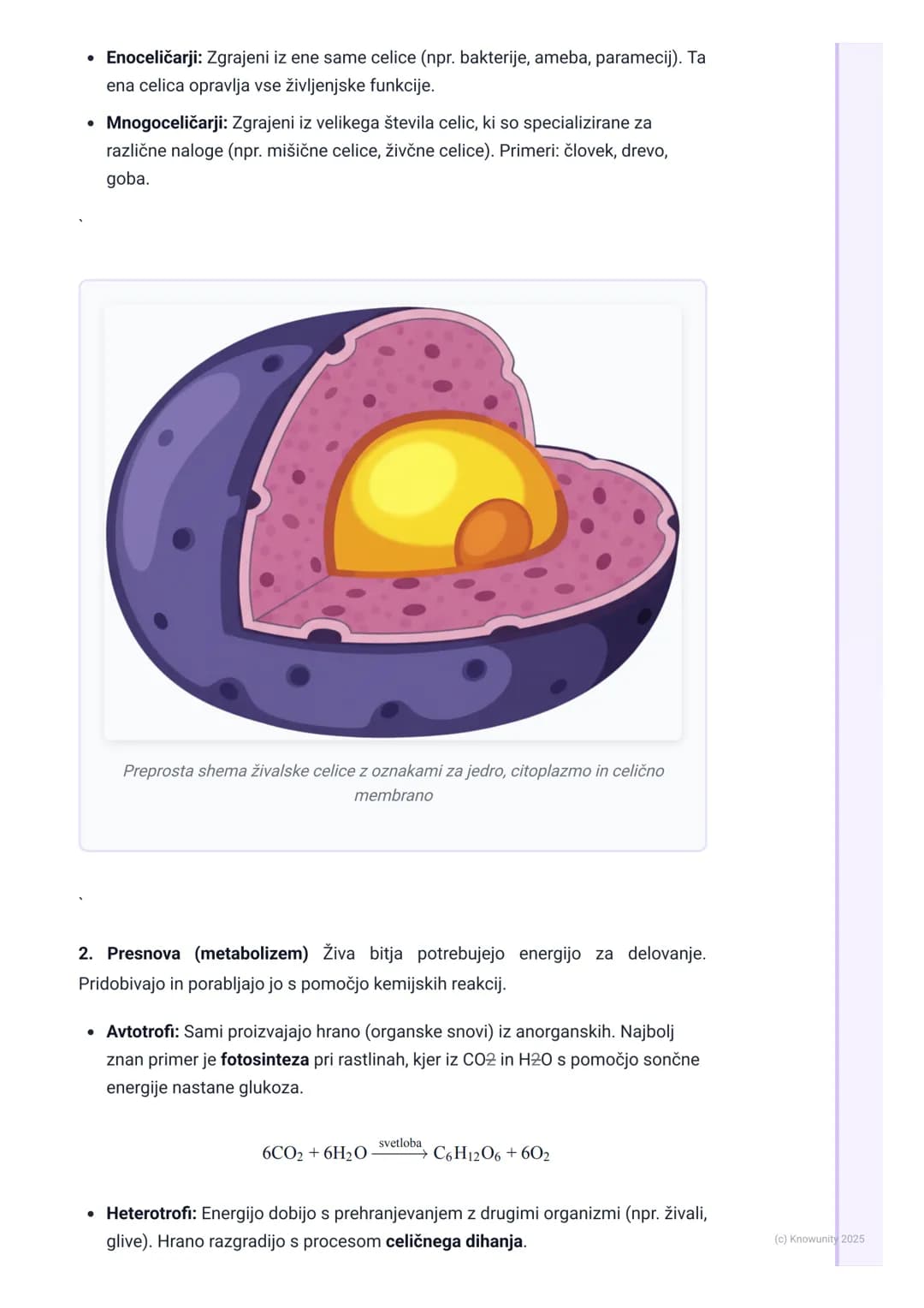 # Značilnosti živih bitij
Uvod v značilnosti živih bitij
Biologija je veda o življenju. Ampak kaj točno je "življenje"? Da bi nekaj oprede