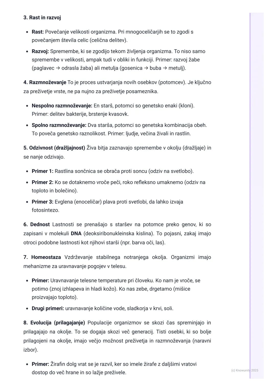 # Značilnosti živih bitij
Uvod v značilnosti živih bitij
Biologija je veda o življenju. Ampak kaj točno je "življenje"? Da bi nekaj oprede