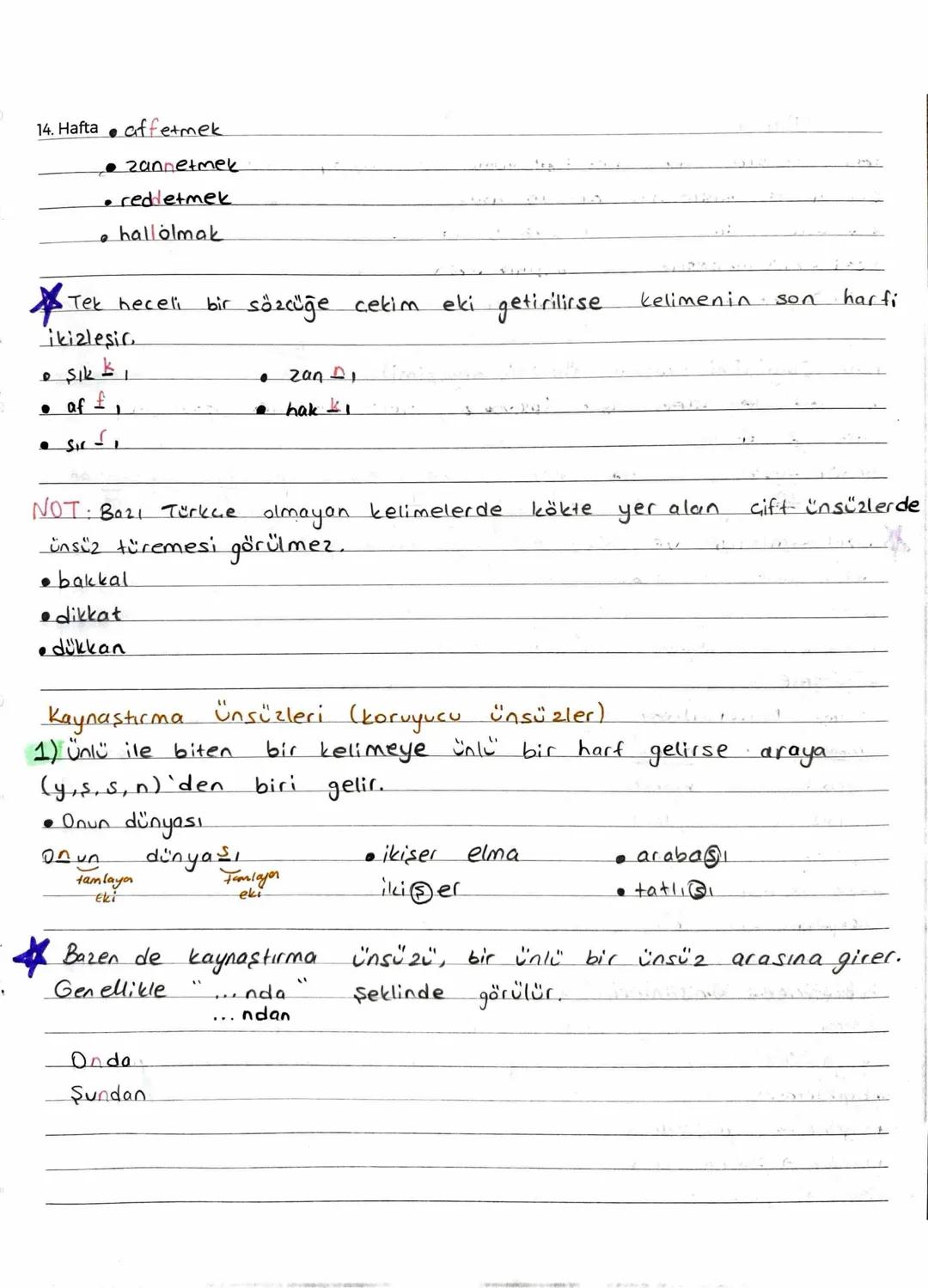 "
14. Hafta Ünsüzlerle ilgili Ses Olayları
Sureksi 2.
sürekli
Ünsüzler
Sert
P.
, G, +,
k
f,s,s, h
Yumuşak
b,c,d,g (gm... v, 4,2 Col
önemli
d