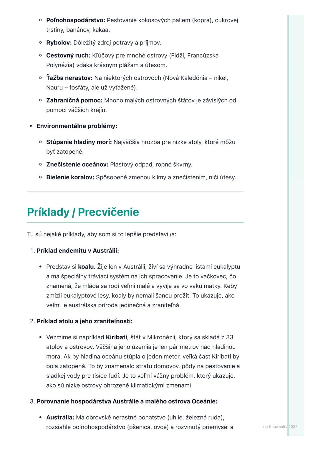 # Austrália a Oceánia
## Prehľad / Úvod
Takže, ideme sa pozrieť na Austráliu a Oceániu. Je to obrovský a veľmi
zaujímavý región, ktorý zah