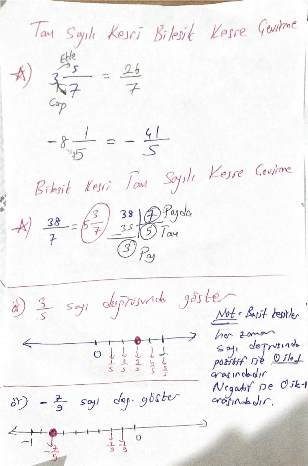 Tau Sayılı Kesri Bileşik Kesse Gevirme
Eble
Carp
$A) \frac{3}{7}5 = \frac{26}{7}$
-8$\frac{1}{5}$ = -$\frac{41}{5}$
Biksik Kesri Tau Sa