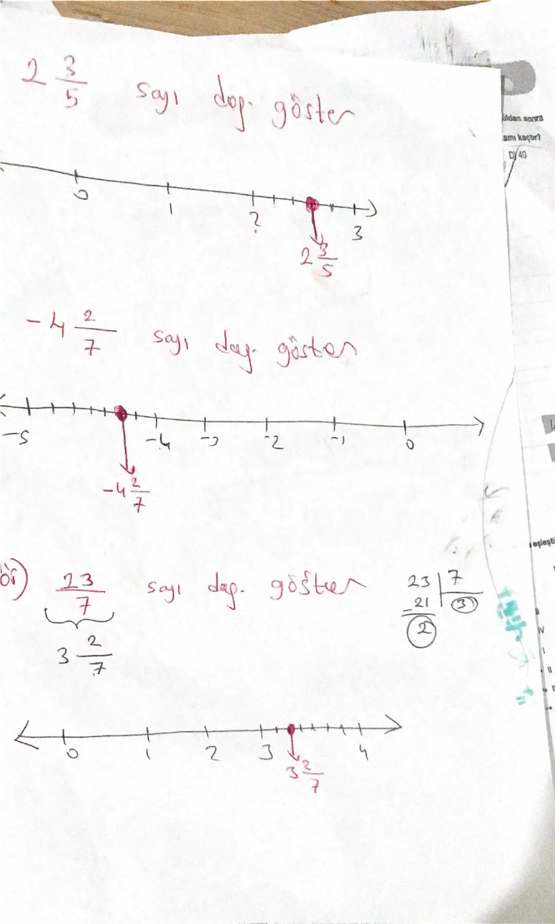 Tau Sayılı Kesri Bileşik Kesse Gevirme
Eble
Carp
$A) \frac{3}{7}5 = \frac{26}{7}$
-8$\frac{1}{5}$ = -$\frac{41}{5}$
Biksik Kesri Tau Sa