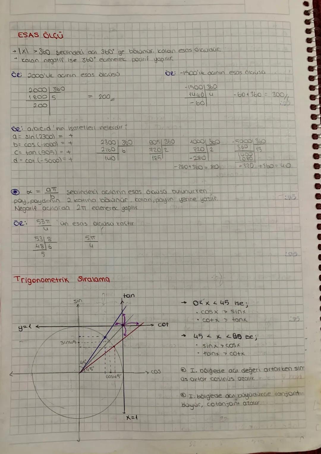 ㅈ
TRIGONOMETRÍ
019- derece
1 → dakika
10=60
saniye
derece 360 saniyedir.
1=60"
Pozitif yönü aa
negatif yönlü ac
Or: bir ABC ucgeninde la acı
