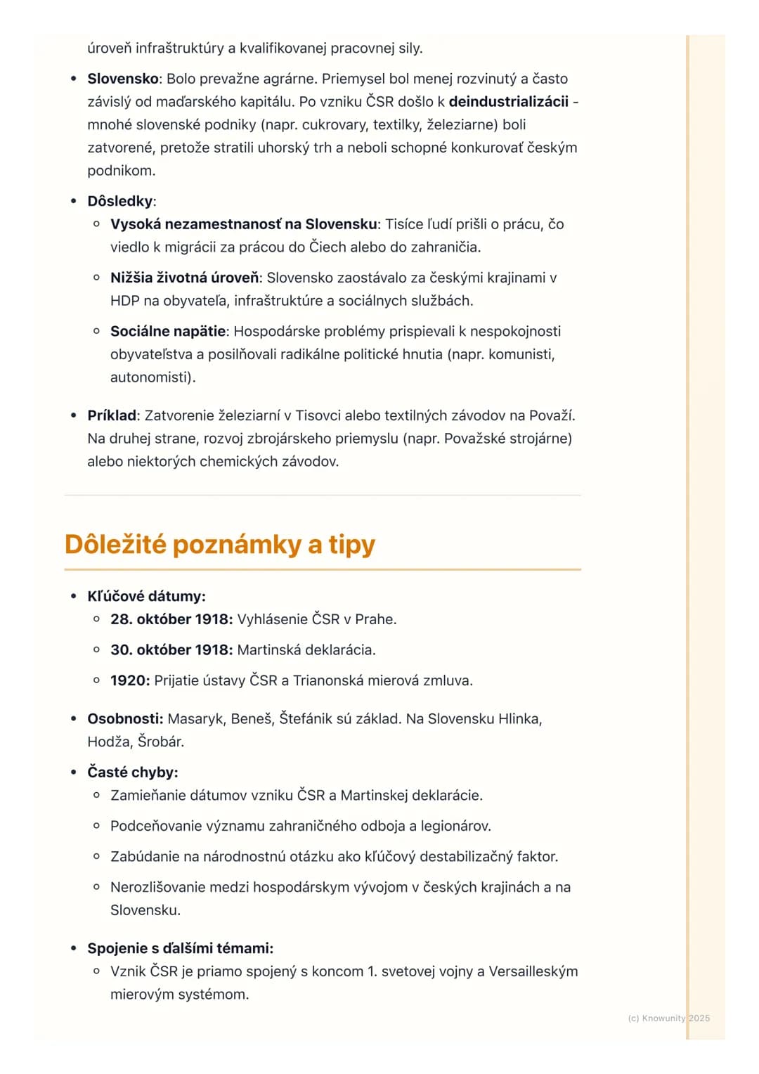 # Vznik Československa a prvá
republika
Prehľad a úvod
Táto téma je kľúčová pre pochopenie moderných dejín Slovenska a celej
strednej Euró