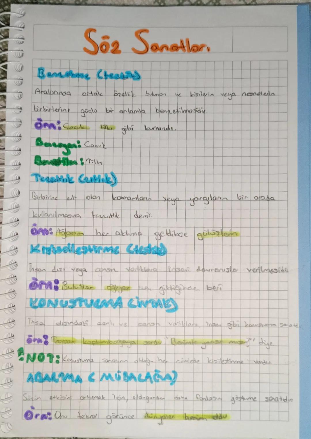# Söz Sanatlar.
Bannahme Creates
Araloninda ortak özellik bulungs ve kisilerin veya nesnelerin
birbirlerine güçlu bir anlamla benzetilmesi