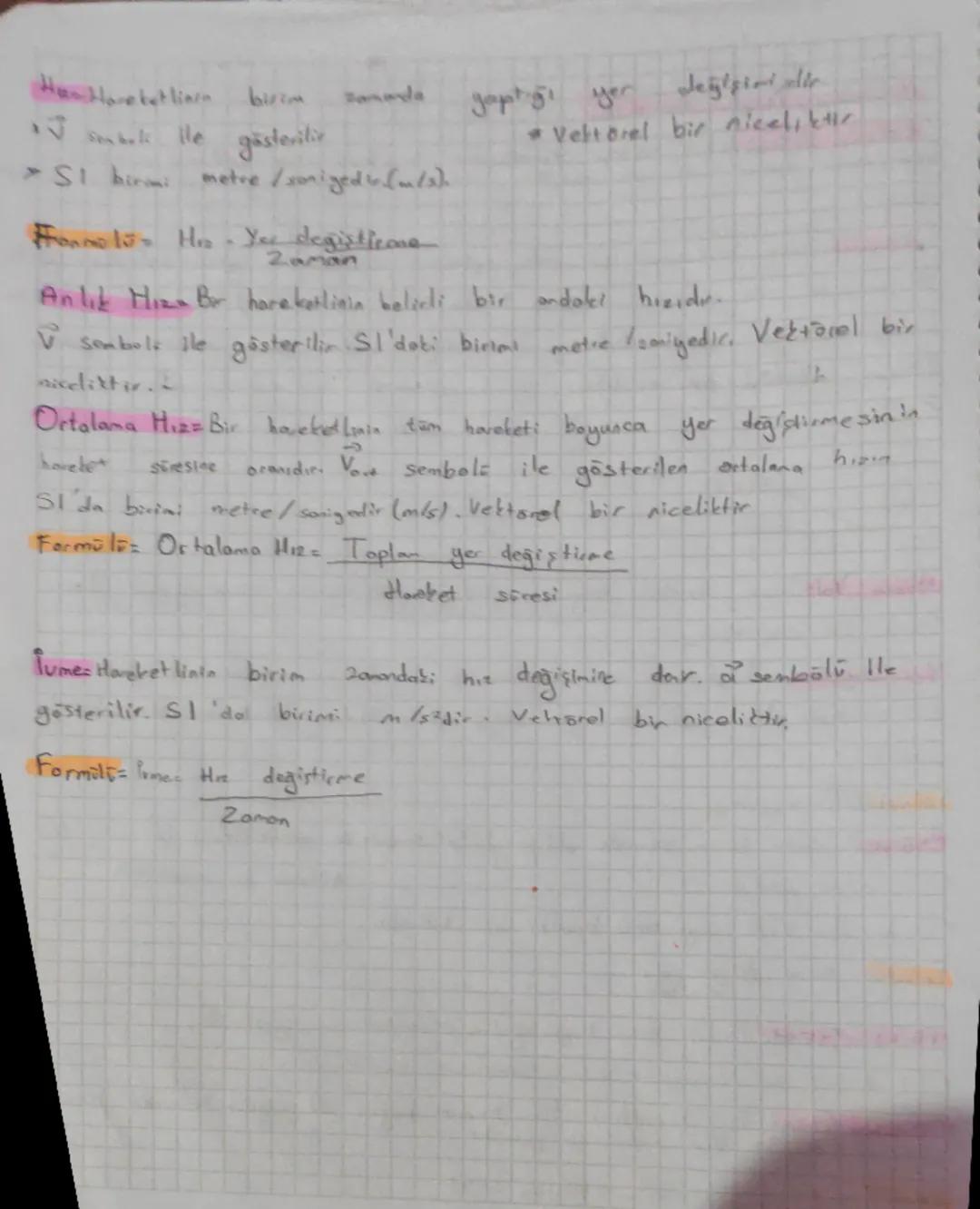 # Hareketim Temel Rauranları
Refoons Noktası Bir cis mn hareketinin terimlerede iam laullerton, cismin
konumunu belirtmek için seçilen ve h