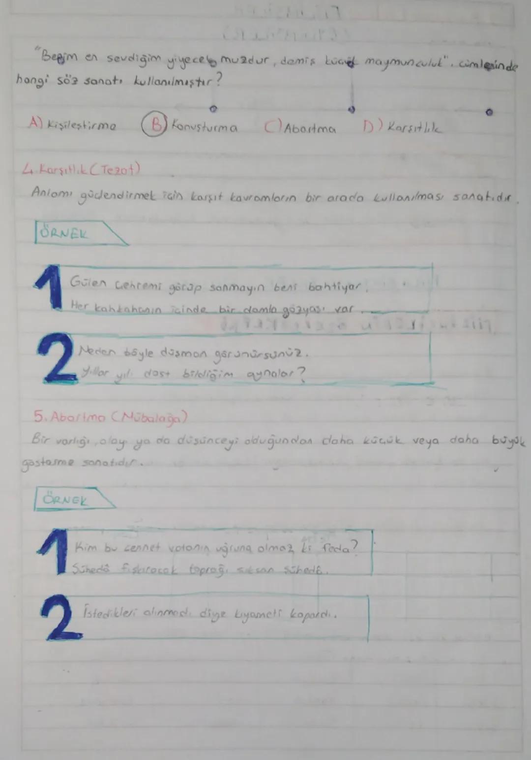 # SÖZ SANATLARI
1. Benzetme (Tesbih)
Sözün etkisini arttırmak veya anlatımı güçlendirmek için aralarında ilgi
bulunan iks kavrom ya da var