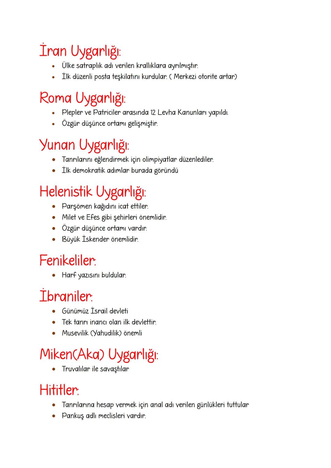 # İLK UYGARLIKLAR
## Mısır Uygarlığı:
* Ülkeyi tanrı- kral olan firavunlar yönetti.
* Hiyeroglif adı verilen resimli yazıyı kullandıla