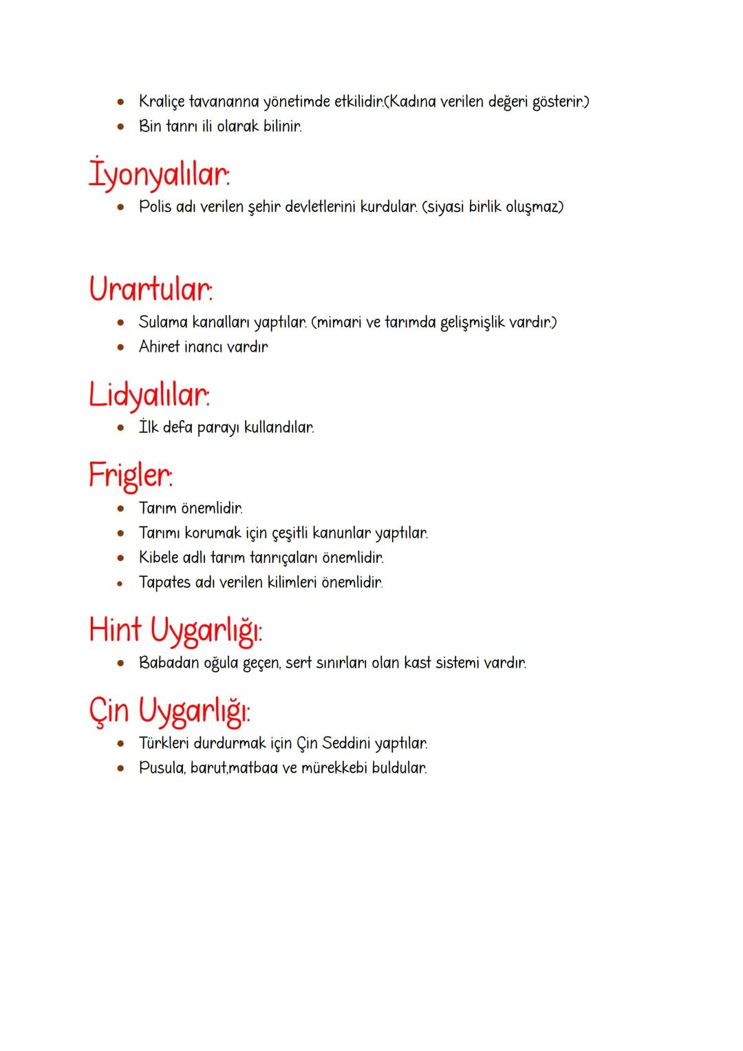 # İLK UYGARLIKLAR
## Mısır Uygarlığı:
* Ülkeyi tanrı- kral olan firavunlar yönetti.
* Hiyeroglif adı verilen resimli yazıyı kullandıla