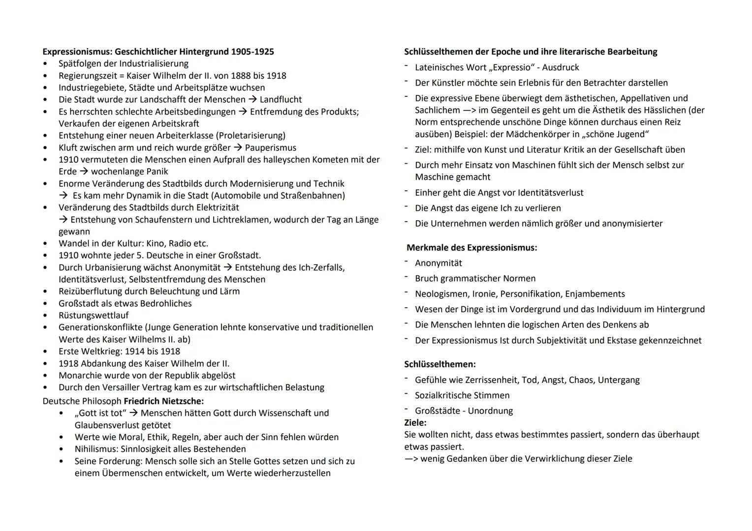 Q 3.2 Epochenumbruch 19./20. Jhd. - literarische Moderne im frühen 20 Jhd.
Texte der literarischen Moderne
Epik
• neben der Lyrik und Dra
