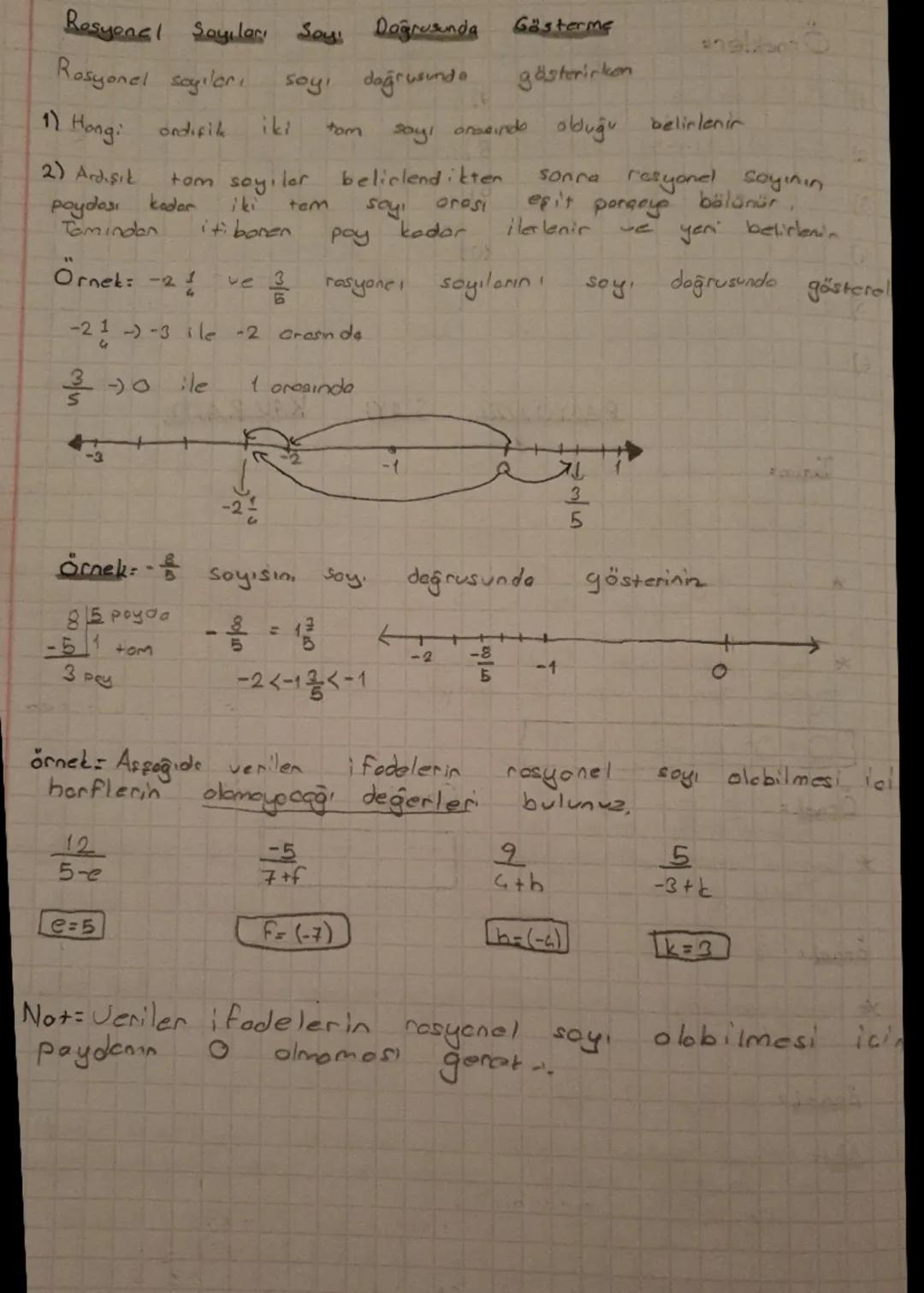 Resyonel Sayıları Sayı Doğrusunda
Rosyonel sayıları sayı doğrusundo
1) Hong:
ondifik
2) Ardışık
iki
tom
Gösterme
gösterirken
sayı arasında o