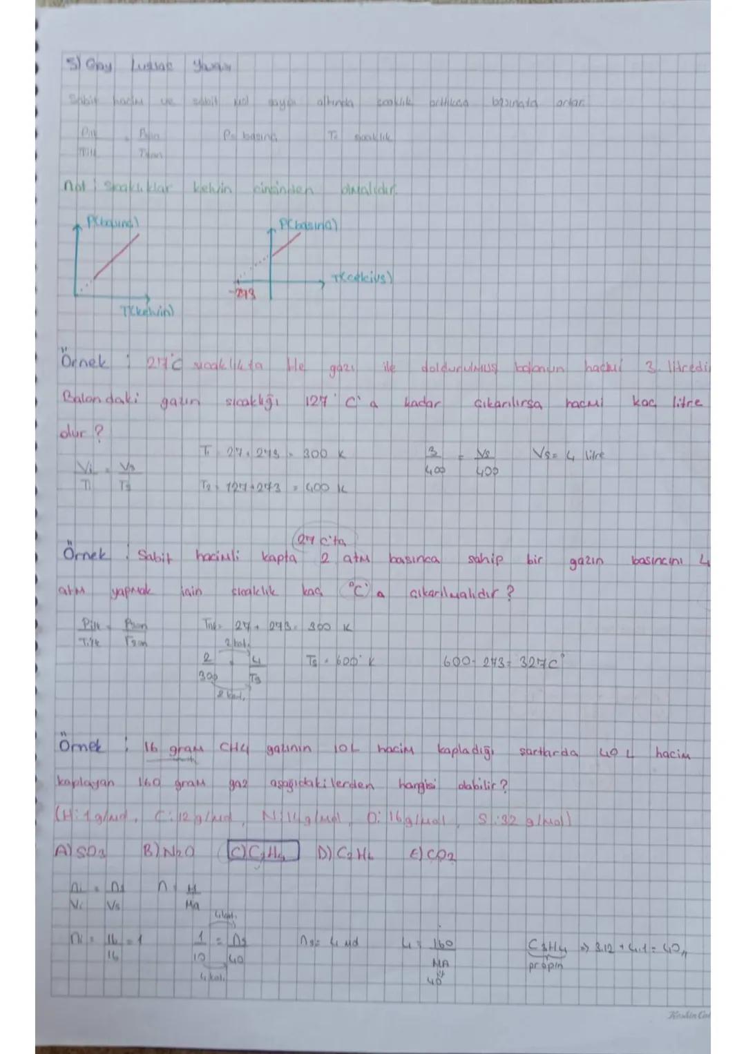 # GAZ YASALARI
Boyle Yasası
Charles Yasaul
Avogadro Yasaال
Dalton Yasası
Gay Lussac Yasarı
P-V
basına
hacim
ilişkisi
V-T
hacim
Sıcaklık
i