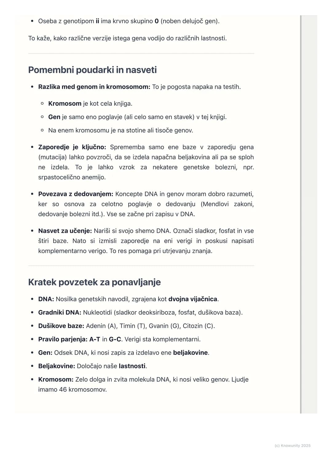 # DNA in geni
Kaj je DNA in zakaj je pomembna?
DNA je kratica za deoksiribonukleinsko kislino. To je molekula, ki se nahaja v
jedru skoraj