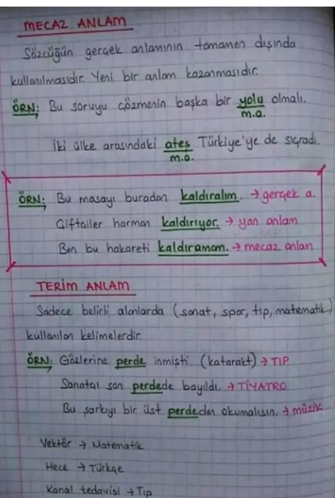 SÖZCÜĞÜN VE SÖZÜN ANLAMI
GERGEK ANLAM
Sözcüğün akla gelmesi gereken ilk anlamıdır.
ÖRN: Belediye bu yolu nihayet asfaltlamış.
ga.
Ormanda at