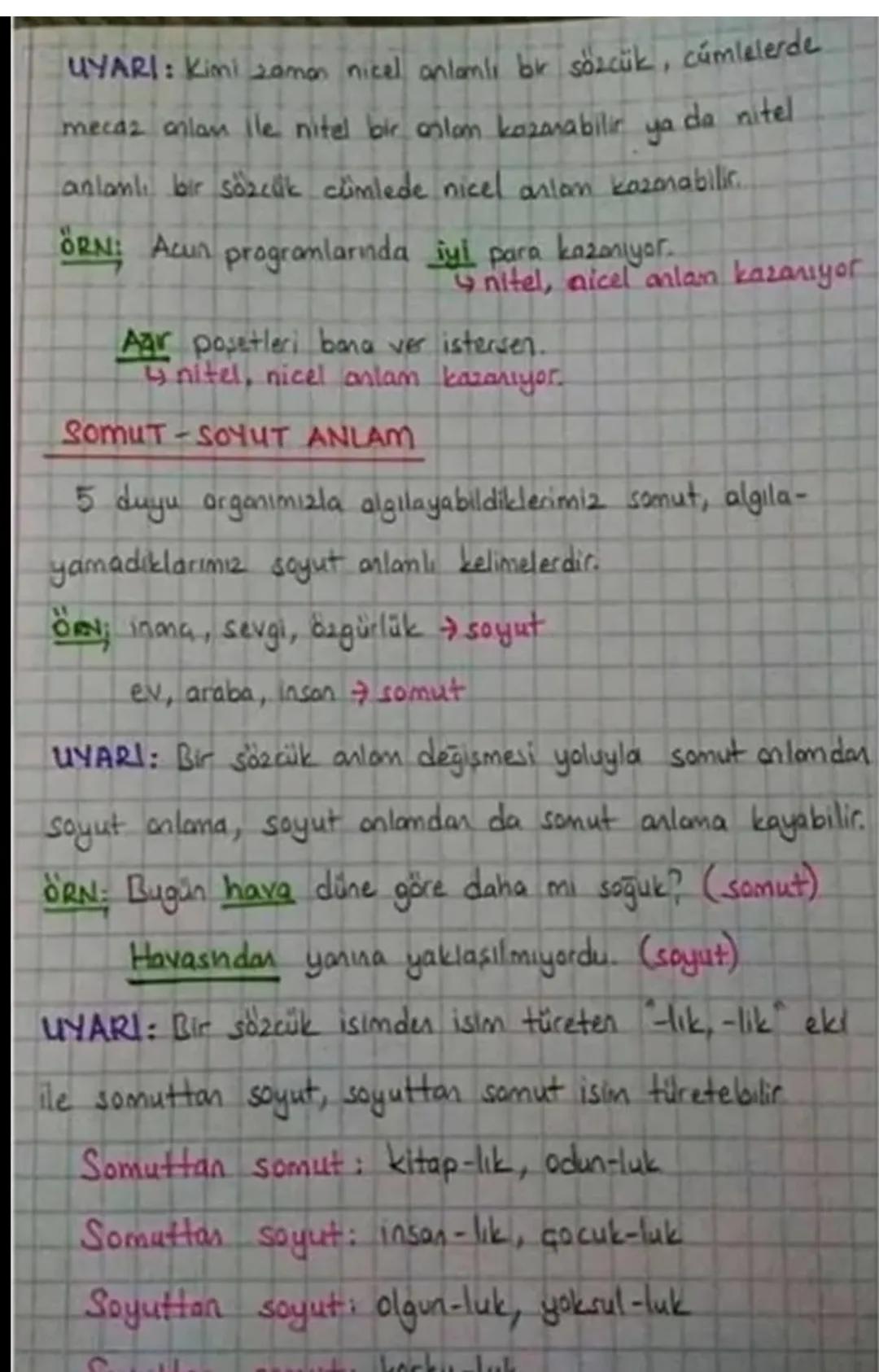 SÖZCÜĞÜN VE SÖZÜN ANLAMI
GERGEK ANLAM
Sözcüğün akla gelmesi gereken ilk anlamıdır.
ÖRN: Belediye bu yolu nihayet asfaltlamış.
ga.
Ormanda at