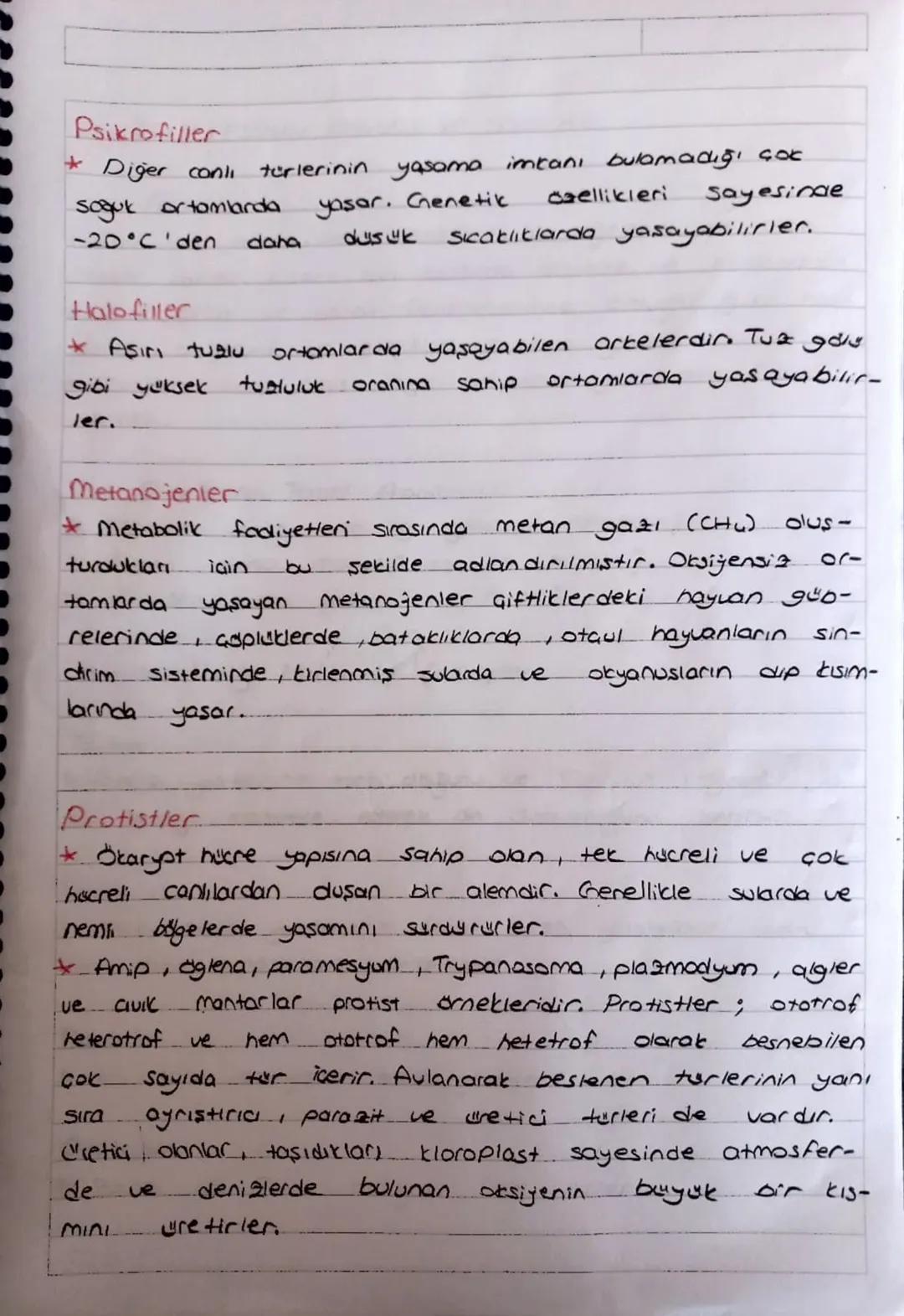 ARKE VE PROTISTA ALEMLERİ
Arkeler
Arkeler diğer canlıların.
yaşayamadığı
ekstrem (ua).
Koşullarda
yaşayabilen
ve
b0
tosullarda yaşama-
Sina