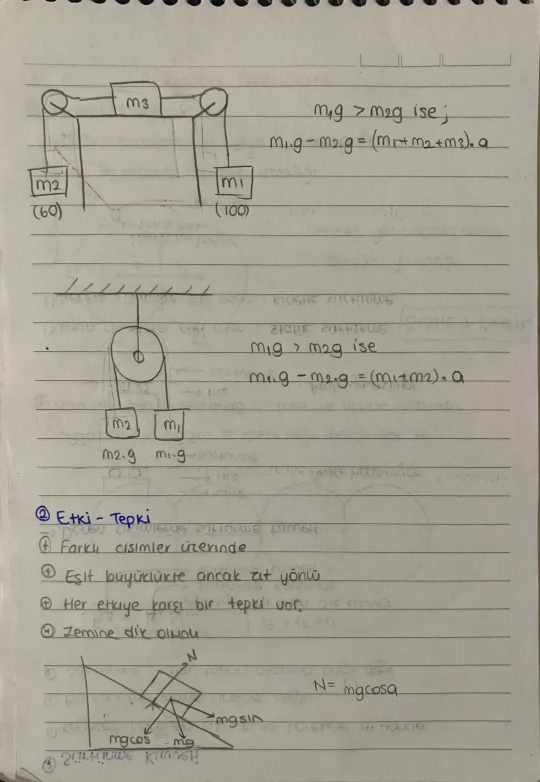 NEWTON HAREKET YASALARI
DEylemsizlik
Fnet = 0 ise
duruyorsa durmaya
hareket halindeyse sabit hızlı
harekete devam-
→Sabit hızla gitmek ile d