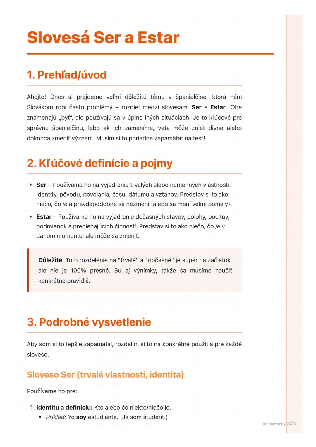 # Slovesá Ser a Estar
1. Prehľad/úvod
Ahojte! Dnes si prejdeme veľmi dôležitú tému v španielčine, ktorá nám
Slovákom robí často problémy r