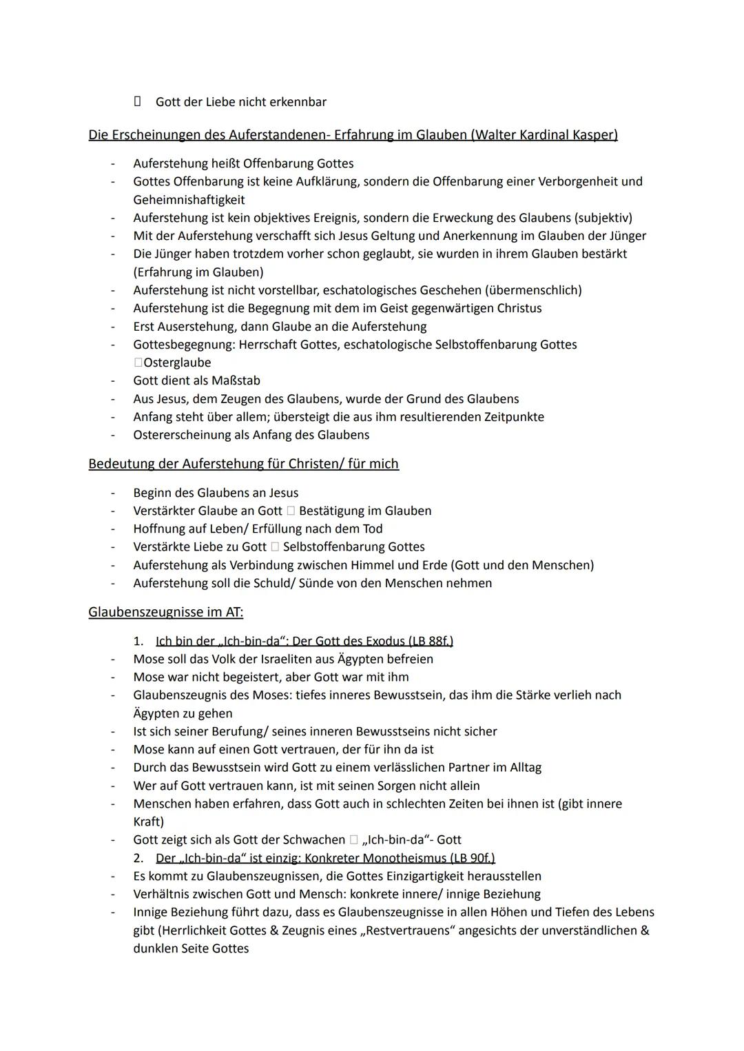 Religion Abiturstoff
Q1: Jesus Christus- das menschgewordene Wort Gottes: Die Reich-Gottes-Botschaft, Die
Auferstehung Jesu (Hoffnung über