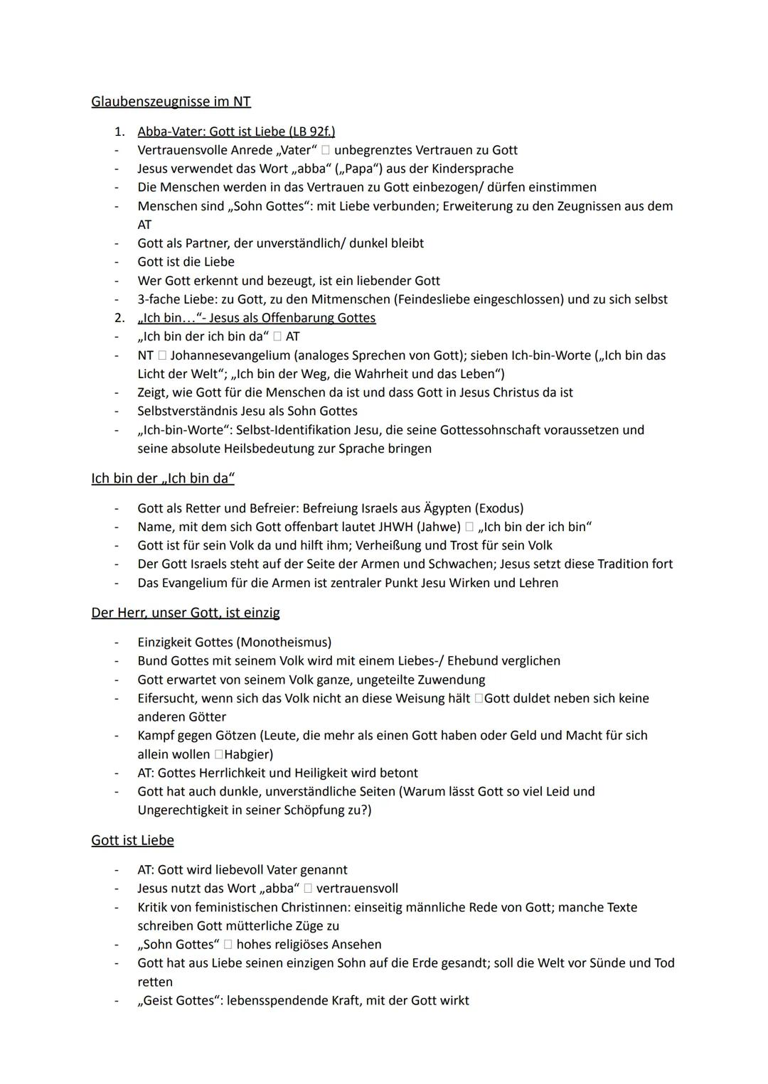 Religion Abiturstoff
Q1: Jesus Christus- das menschgewordene Wort Gottes: Die Reich-Gottes-Botschaft, Die
Auferstehung Jesu (Hoffnung über
