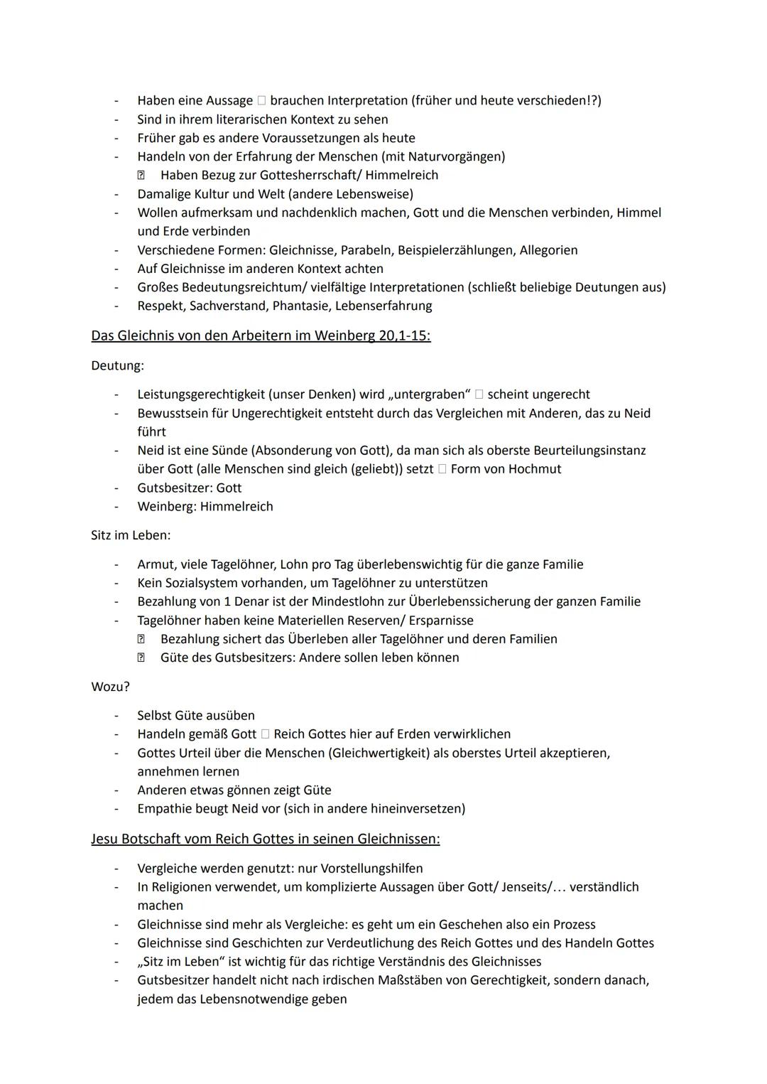 Religion Abiturstoff
Q1: Jesus Christus- das menschgewordene Wort Gottes: Die Reich-Gottes-Botschaft, Die
Auferstehung Jesu (Hoffnung über