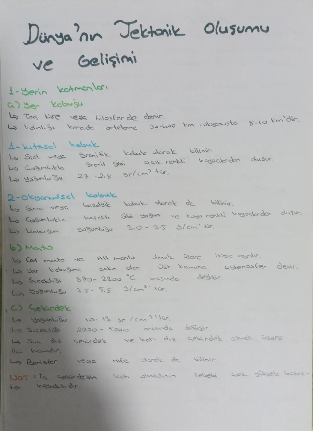 Dünya'nın Tektonik
ve
Gelişimi
1-Yerin katmanlar
a) yer kobusu
Oluşumu
Tas kure
Lykanlığ
1ega
korade
Litosfer de denir.
ortclone
30-400 km,