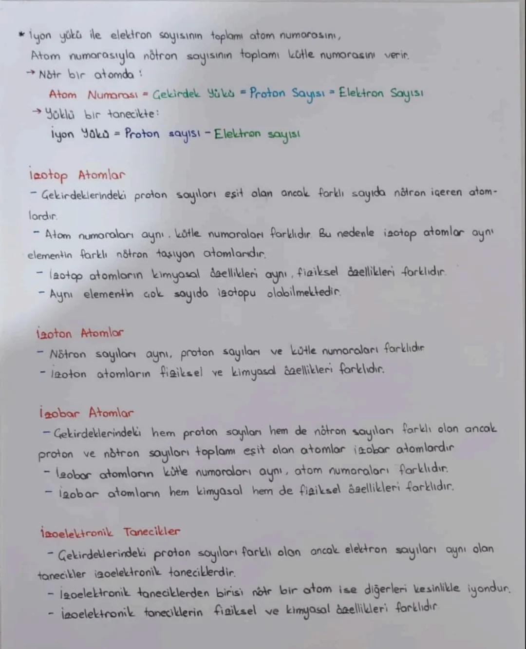 # Atomun Yapısı
Atomu oluşturan temel tanecikler proton, nôtron ve elektronlardır.
Atom çekirdeğini pozitif yüklü protonlar ve yüksüz nötro
