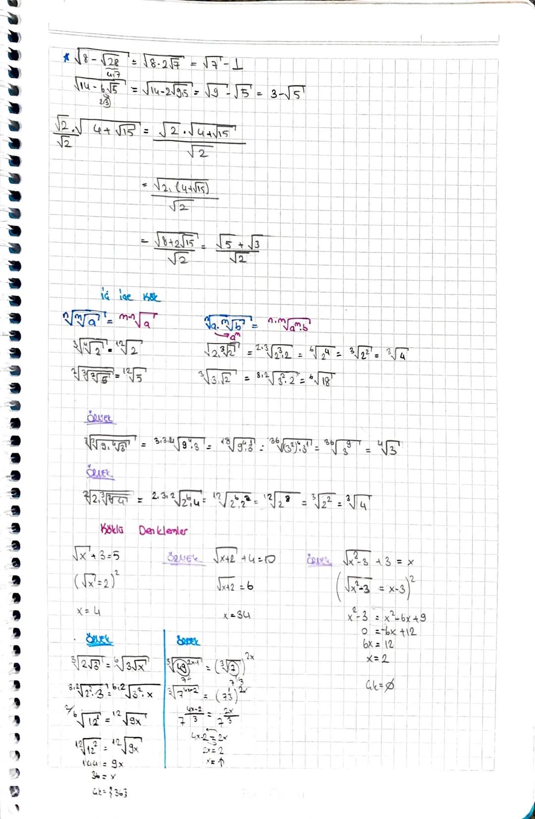 Katla fadeler
> nez+XE2
x^= a donklemini sağlayan x sayısına onin n'inci derecadon
kden denir.
ਪੜ
-n tek ise
Jan gift ise a≫o
12/8=2
16:42
J