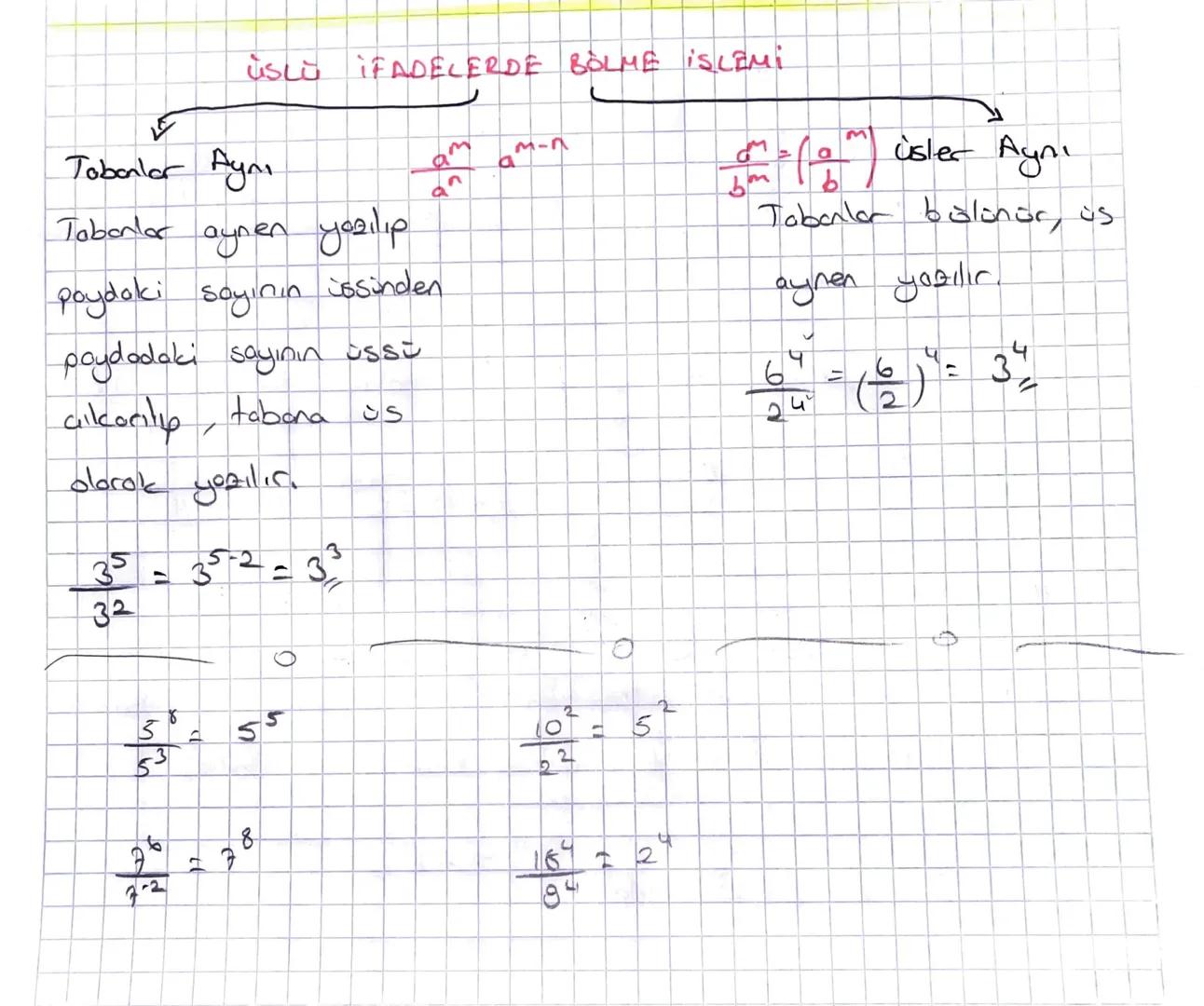 # ÜSLÜ SAYILAR
a ve
M birer tom sayı olmak üzere
a.a.a -------- a= aⁿ
nüs, kuvvet
in tone
a- tabon
3.3.3.3=3⁴
5.5.5:5³
= 2.2.7.7
(-2)