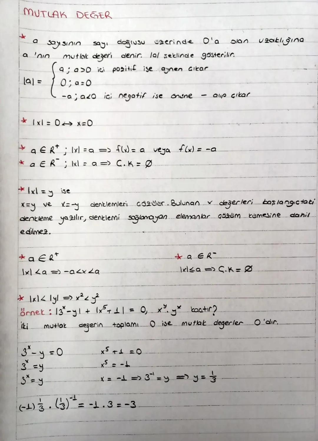 # MUTLAK DEGER
* a sayısının sayı doğrusu üzerinde O'a olan uzaklığına
* a 'nin mutlak degeri denir. lal şeklinde gösterilir.
$|a| = \begi