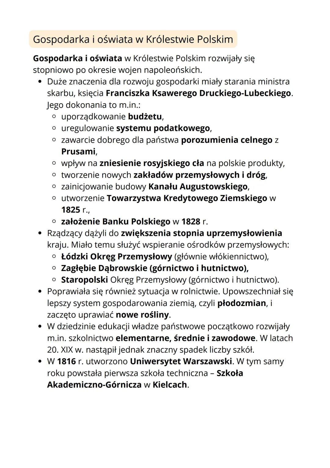 # KRÓLESTWO POLSKIE
Królestwo Polskie
Królestwo Polskie powstało z większości obszarów Księstwa
Warszawskiego.
* Pomysłodawcą utworzeni