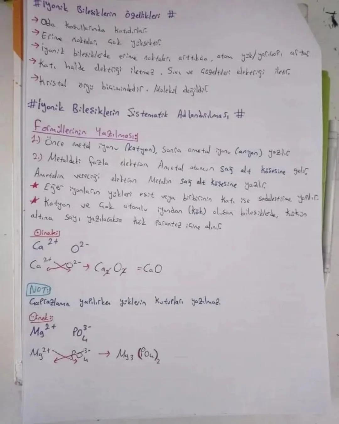 #GUGLU ETKİLESİMLER #
①¡YONIK BAG :)
Metal - Ametal atomları arasında oluşur
Metal atomlari e (elektion) verir, Ametal atomlari ē (elektion)