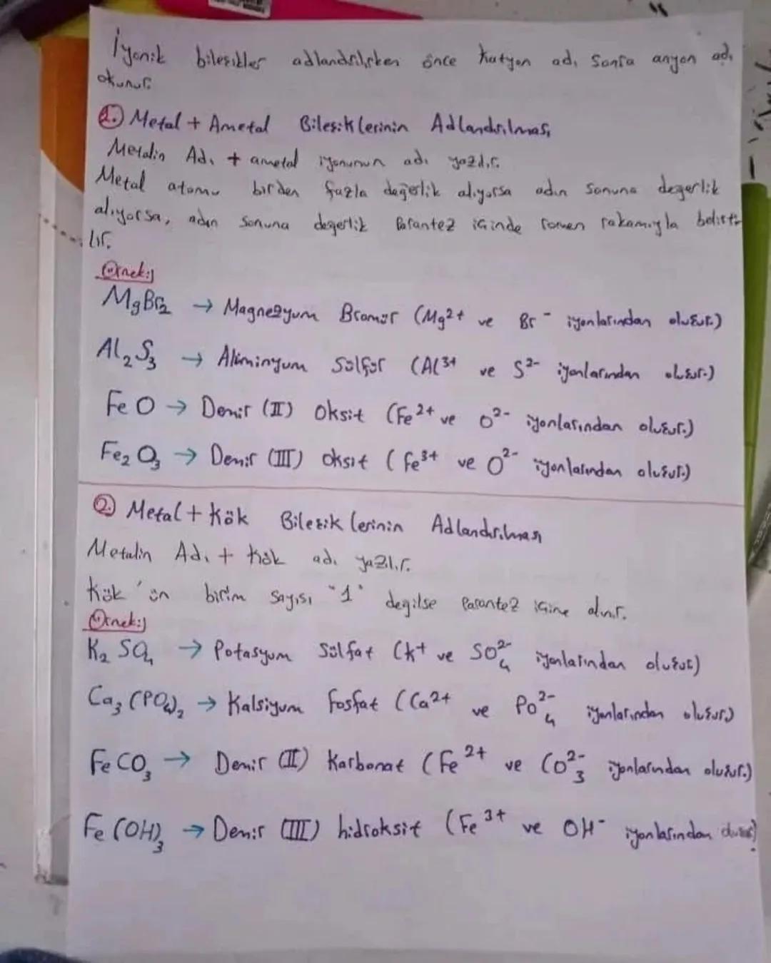 #GUGLU ETKİLESİMLER #
①¡YONIK BAG :)
Metal - Ametal atomları arasında oluşur
Metal atomlari e (elektion) verir, Ametal atomlari ē (elektion)