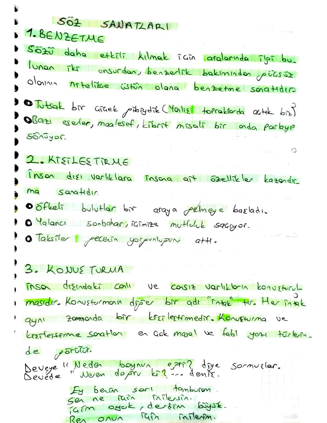 Söz Sanatları Nedir ve Örnekleri