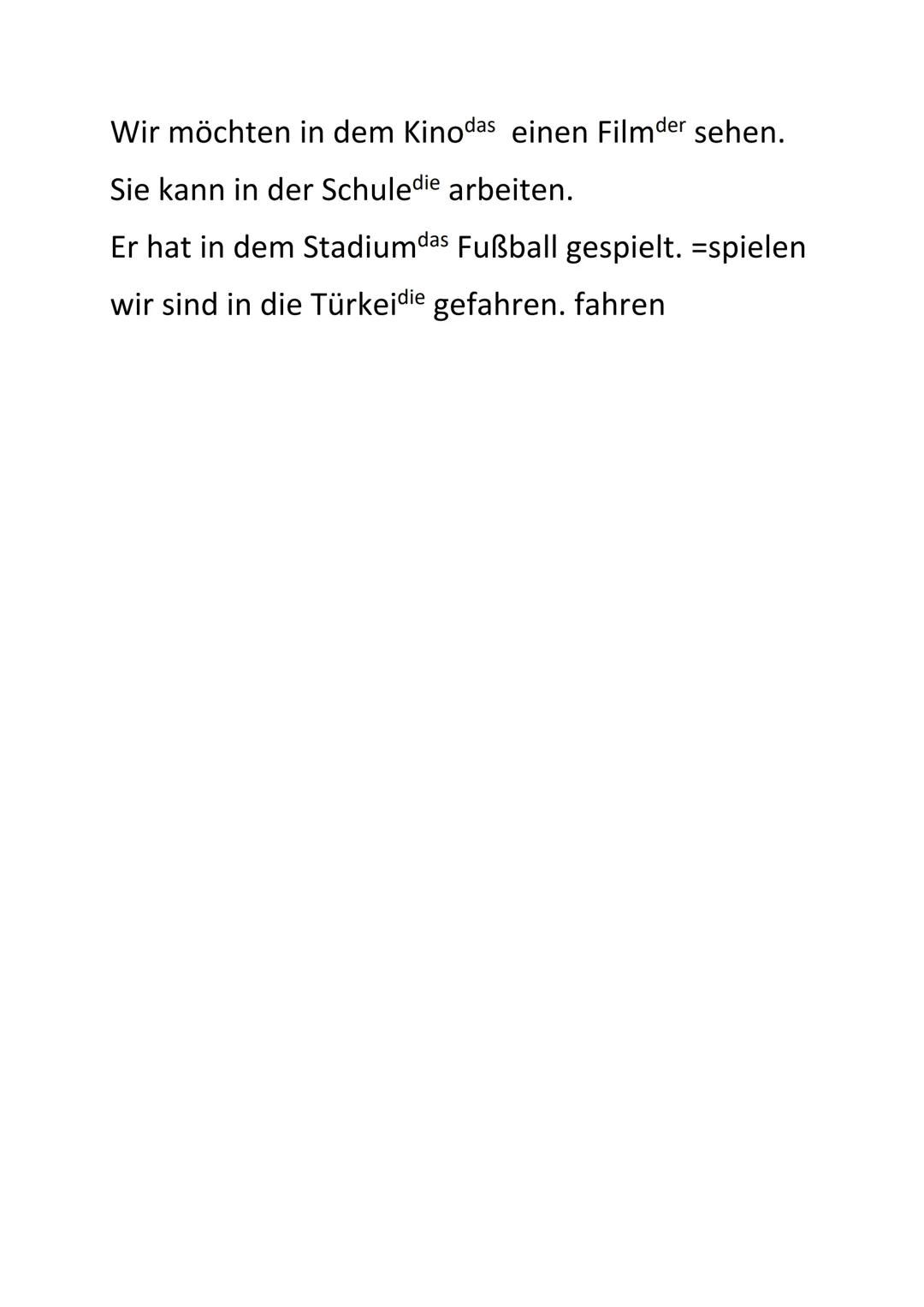 AKKUSATIV - DATIV
Akkusativ: -İ Hali
S+V+O....
Ayşe öğrenciyi arıyor.
Ayşe sucht den Student
NOM(Yalın hal)
AKK(-i hali)
Der
K/M/D/-ein
den