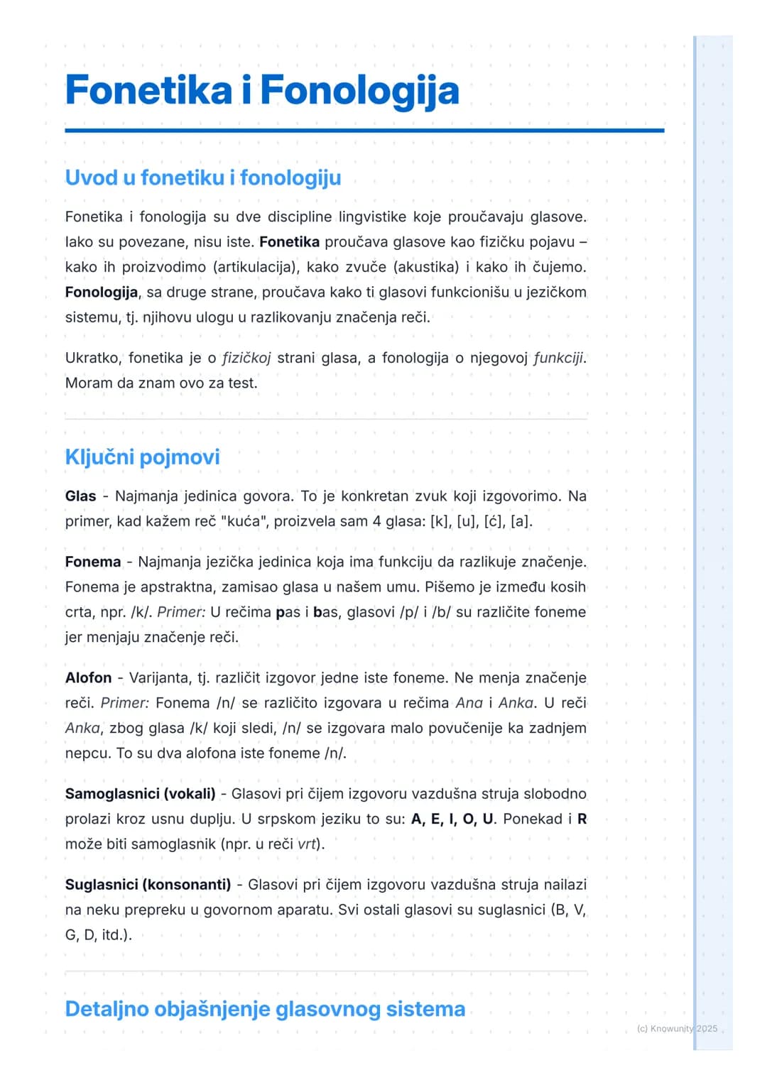 # Fonetika i Fonologija
Uvod u fonetiku i fonologiju
Fonetika i fonologija su dve discipline lingvistike koje proučavaju glasove.
lako su