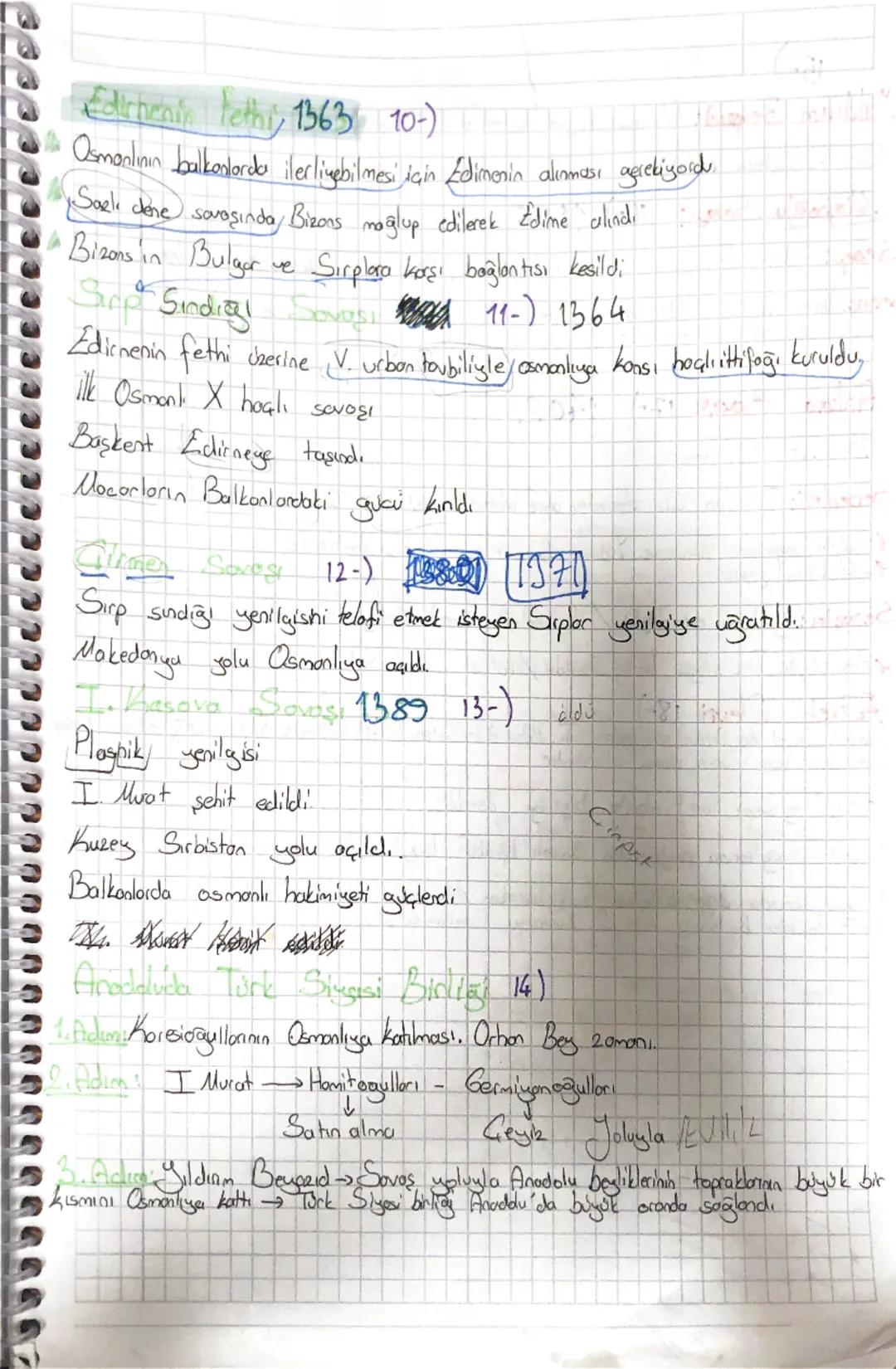 Tarih
#02
Osmanlı Kuruluşu
1-) Fetihler
14 Bilecik Başkent yapıldı. Demir modeni açısından zengin.
Karacahisor
Sarhisor
begal
(Silan yapımı)