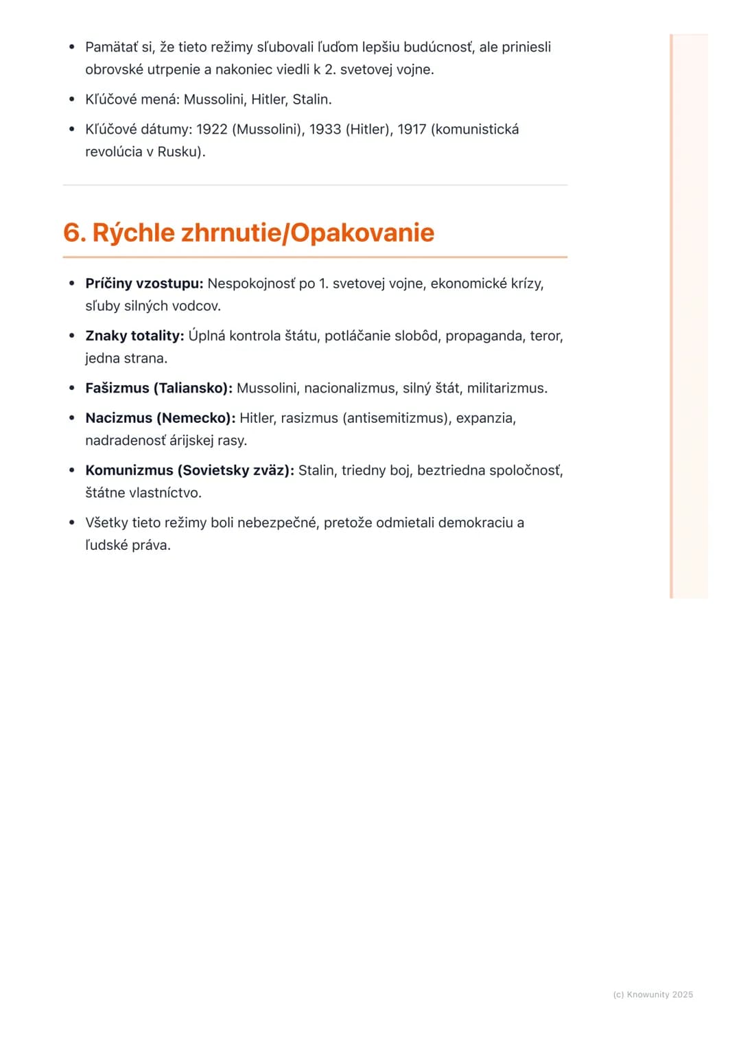 # Vzostup totalitných režimov
(fašizmus, nacizmus,
komunizmus)
1. Prehľad vzostupu totalitných režimov
Po prvej svetovej vojne bola Európa