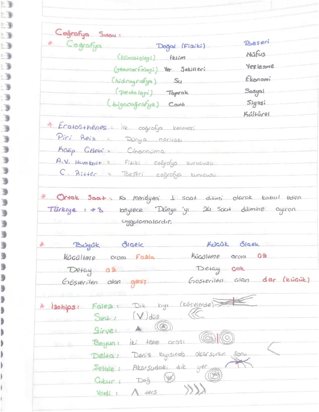 Coğrafya 9. sınıf 1. dönem yazılı konuları