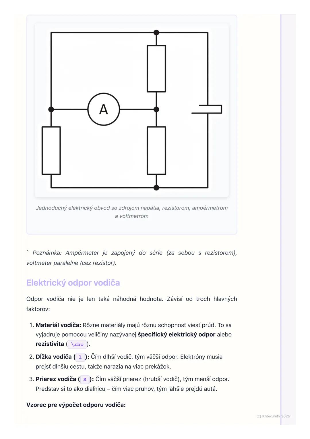 # Ohmov zákon a elektrický
odpor
1. Prehľad a úvod
Dnes sa pozrieme na Ohmov zákon a elektrický odpor, čo sú úplne základné
veci pre pocho