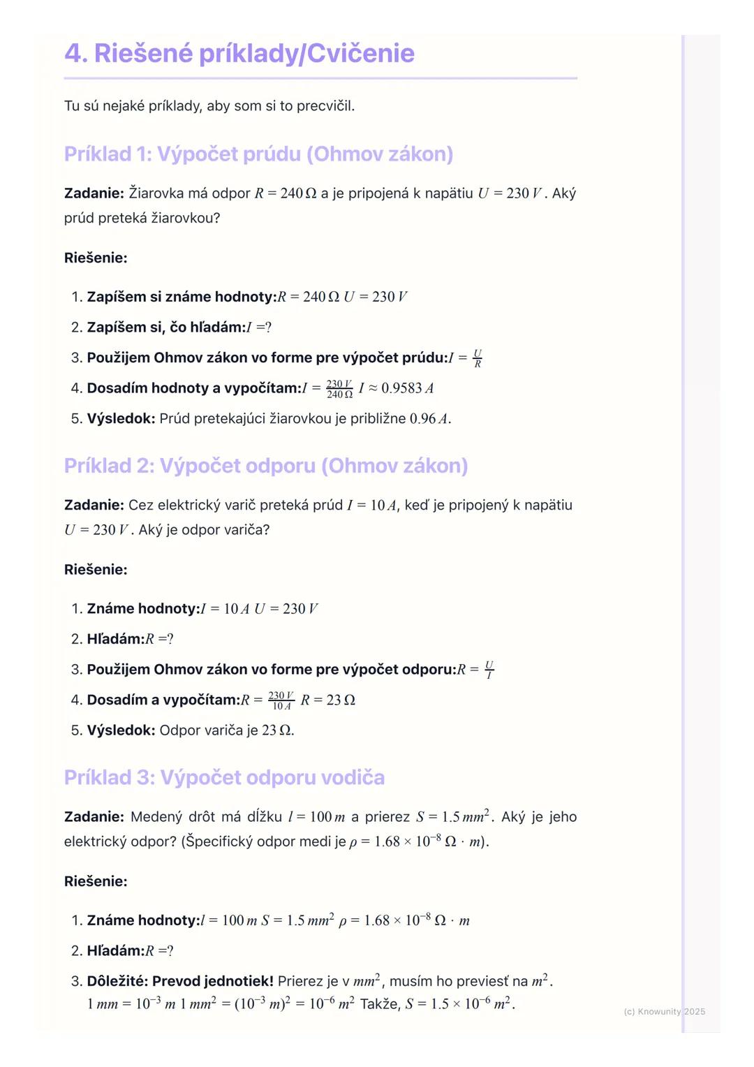 # Ohmov zákon a elektrický
odpor
1. Prehľad a úvod
Dnes sa pozrieme na Ohmov zákon a elektrický odpor, čo sú úplne základné
veci pre pocho